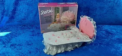 Buy Vintage Barbie Glamour Bed 1987 Dreams Bed Pink 5620 Boxed 80's • 51.29£
