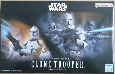 Buy Bandai Clone Trooper 1/12 Scale Plastic Model Kits Star Wars Prequel Figure • 42£