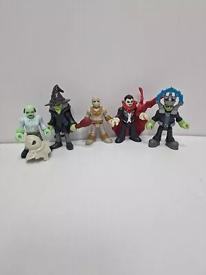 Buy Fisher-Price Imaginext Zombie - Mummy - Dracula - Vampire Witch And Frankinstein • 14.99£