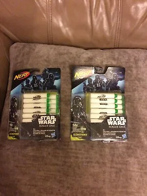 Buy See Description Nerf 2x Glowstrike Star Wars Rogue One Dart Refill X 14 • 14.99£