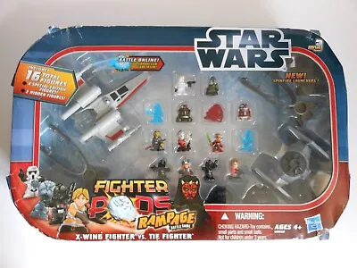 Buy Star Wars Fighter Pods Rampage Battle Game SERIES 3 X-WING Vs TIE FIGHTER #98928 • 14.90£
