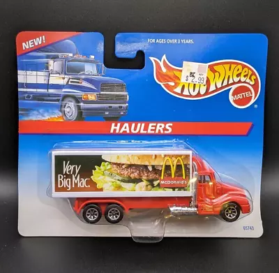 Buy Rare Hot Wheels Haulers McDonalds 'Big Mac' Truck Lorry Vintage Release 1996 • 19.95£
