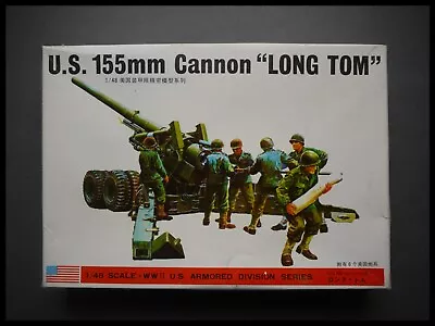 Buy Bandai U.S. 155mm M59 Cannon  Long Tom  Fuman 1:48 Model Kit • 51.95£