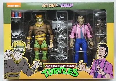Buy GENUINE NECA Cartoon RAT KING Vs VERNON 2-pack TMNT Teenage Mutant Ninja Turtles • 40£