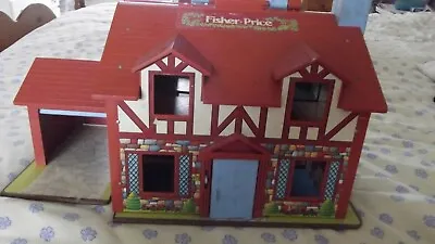 Buy Fisher Price Tudor Dolls House C 1980 With Family & Furniture • 23.59£