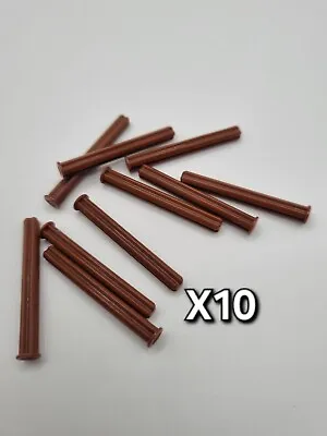 Buy Lego Technic X10 Cross Axle 5m With End Stop Brown Reddish Brown 15462 New • 3.65£