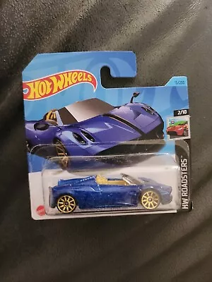 Buy Hot Wheels 2023 F-Case 17 Pagani Huayra Roadster Blue HW Roadsters New/Sealed • 6£