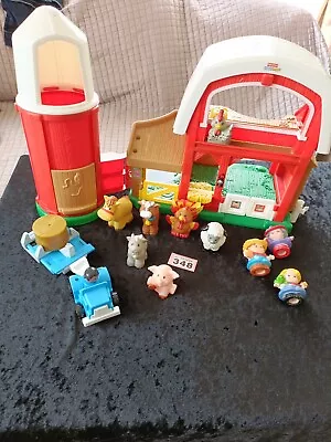 Buy Large Lot Of Fisher Price Little People Farm Barn Silo And Figures (2003 & 2005) • 36£