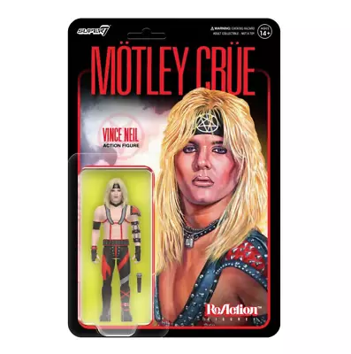 Buy Motley Crue W1  Vince Neil Shout At The Devil  3.75  Super7 ReAction Figure • 17.99£