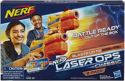 Buy Nerf Laser Ops Classic Battle Ready 2 Pack Brand New & Sealed • 10.95£