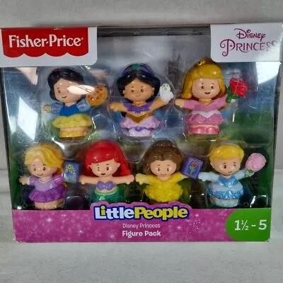 Buy Fisher Price LITTLE PEOPLE Disney Princess 7 Figure Pack Toy Snow White, Ariel • 16.50£