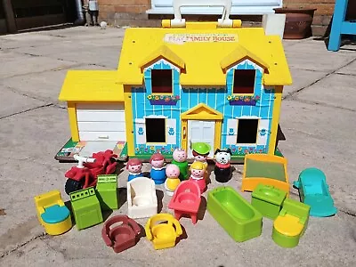 Buy Vintage Fisher Price Play Family House 1969 - MORE Accessories Added • 20£