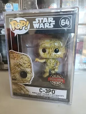 Buy C-3PO #64 Funko Art Pop! Special Edition Star Wars Sealed In Hard Stack • 19.49£