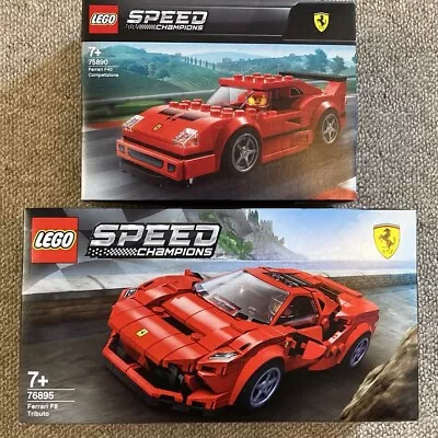 Buy LEGO SPEED CHAMPIONS: Ferrari F8 76895 + Ferrari F40 75890 Retired Unopened New • 47£