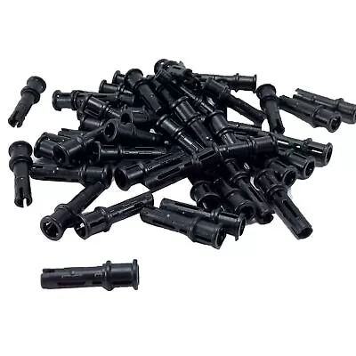 Buy 100 NEW LEGO Technic Pin Long Friction Ridges Lengthwise Stop Bush Black • 8.02£