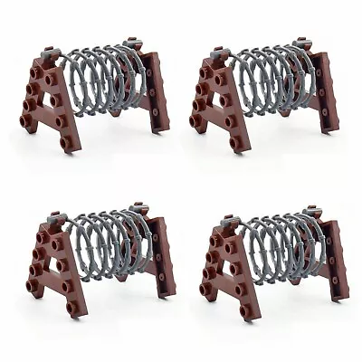Buy Military Base Barbed Wire Fence Army Mini Figures Building Blocks Toy WW2 Weapon • 7.85£