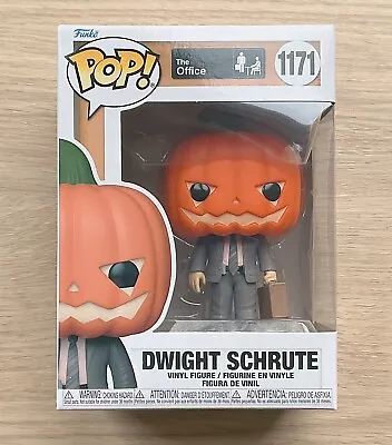 Buy Funko Pop The Office Dwight Schrute Pumpkinhead #1171 + Free Protector • 24.99£
