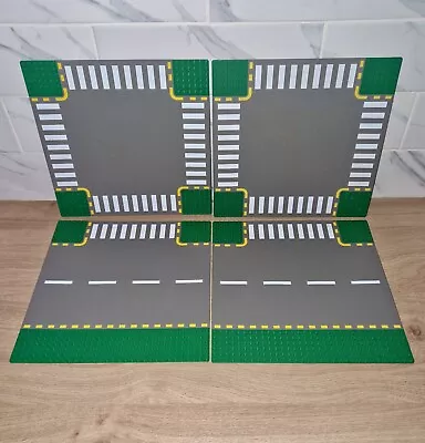 Buy LEGO - Four City Road Base Plates (32x32). Crossroad & T-Crossing Pieces. • 19.99£