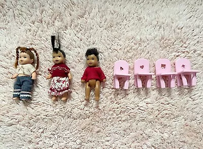 Buy Barbie Happy Family Neighborhood 3 Toddlers Dolls • 51.46£