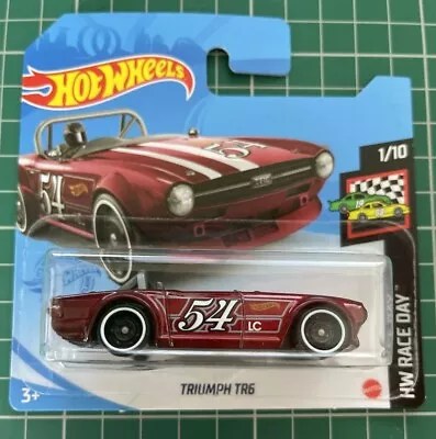 Buy Hot Wheels Triumph TR6 Red HW Race Day Number 9 New And Unopened • 19.99£