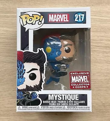 Buy Funko Pop Marvel X-Men Mystique MCC #217 + Free Protector • 34.99£