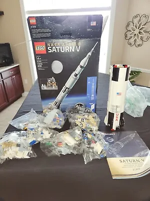 Buy NASA Apollo Saturn V (21309) Original Release W/ Box And Manual! Part Completed • 40.23£