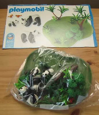 Buy Playmobil 3241 Panda Family With Birds And Bamboo Patch For Zoo Set - Complete • 12.99£