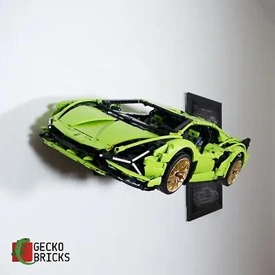 Buy Gecko Bricks Wall Mount For LEGO Technic Lamborghini Sian FKP 37 42115 • 20£