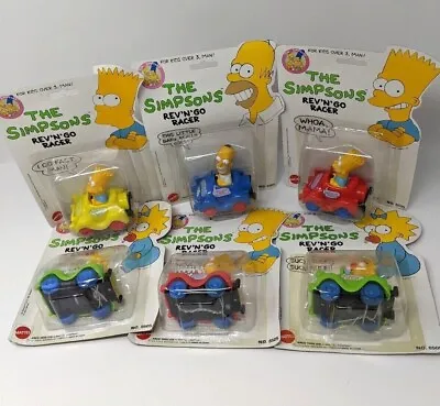 Buy Mattel THE SIMPSONS REV N' GO RACER Sealed, RETRO 90s TOYS, Bart, Maggie, Homer • 15.99£