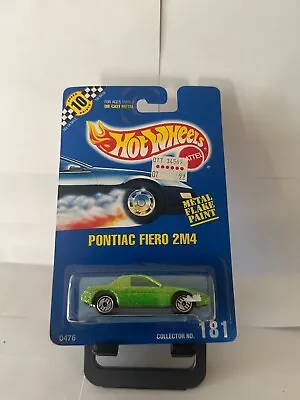 Buy Hot Wheels Pontiac Fiero 2M4 Collector #181 Metal Flake Paint 10 Speed Points N3 • 10.08£