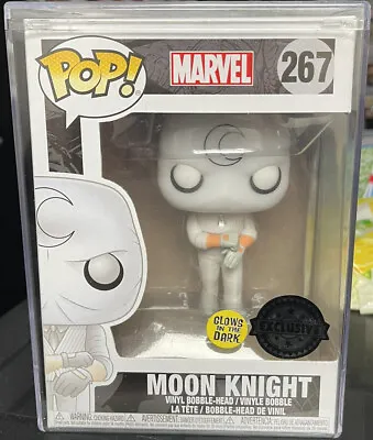 Buy Funko Pop Marvel Moon Knight #267 ERROR Glow In The Dark With Hardstack GRAIL • 249.99£