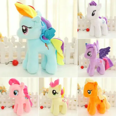 Buy NEW Little Pony Horse Figures Soft Plush Toys Doll Kid Kids Birthday Gift • 9.26£