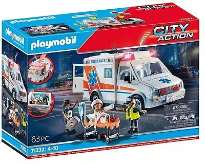 Buy Playmobil City Life Buildable Hospital Ambulance With Sound 71232 • 27.99£