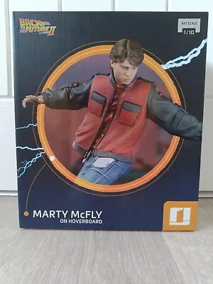 Buy Back To The Future II Marty McFly On Hoverboard Statue 1/10 22cm Iron Studios • 94.99£