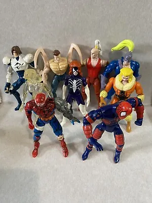 Buy Vintage Spider-Man, X-men 5 Action Figure Bundle Marvel Toybiz 1990s • 24.99£