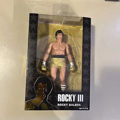 Buy Neca Rocky 3 Iii Rocky Balboa Gold Trunks 7” Figure 40th Anniversary Bnib 2016 • 69.99£