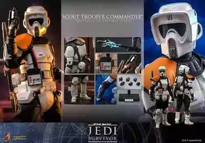 Buy New Hot Toys VGM53 Star Wars Jedi: 1/6 Survivor Scout Trooper Commander Figure • 242£