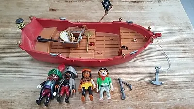 Buy Playmobil Set 5298 Red Corsair Pirate Ship With 4 Figures • 10£