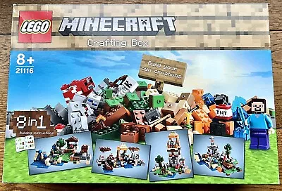 Buy LEGO Minecraft 21116 Crafting Box Age 8+ (8 In 1 Building Instructions) • 55£