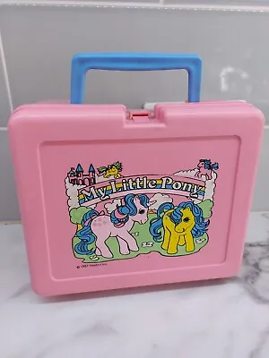 Buy Vintage G1 My Little Pony Lunchbox Hasbro 1987 Pink VGC • 39.99£