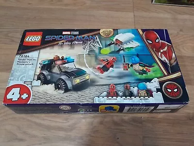 Buy Lego Marvel Spiderman No Way Home Spiderman Vs Mysterio Drone Attack 76184 Set • 14£