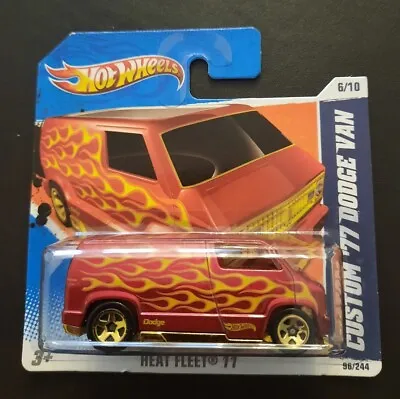 Buy Hot Wheels Custom '77 Dodge Van Heat Fleet 11 • 8.95£
