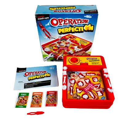 Buy Hasbro Gaming Operation Perfection Game Mashups Two Games Become One 2020 • 14.99£