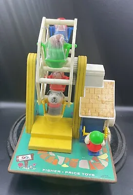 Buy Vintage 1966 Fisher Price Musical Ferris Wheel 969 - Musical Movement • 19£