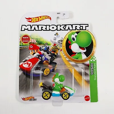 Buy Mattel Hot Wheels Die-Cast Mario Kart Yoshi Standard Kart • 12.99£