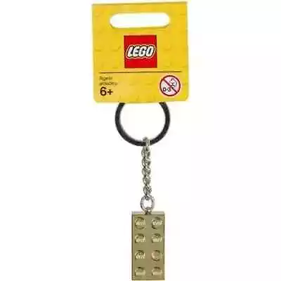 Buy Lego 850808 Gold 2x4 Stud Brick Keyring / Keychain - Brand New • 6.95£