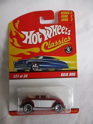 Buy Hot Wheels 2006 Classics Series 2,VW Bug Convertible Red Body  Sealed N Card • 6.99£