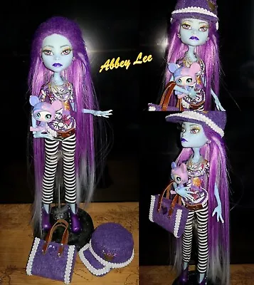 Buy 1 Monster High Doll Abbey Bominable New Face-Up/Long Hair With Mini-Friend/Pet • 81.05£