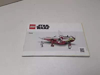 Buy Lego !!  Instructions Only !! For Starwars 75333 Obi-wan's Starfighter  • 1.99£