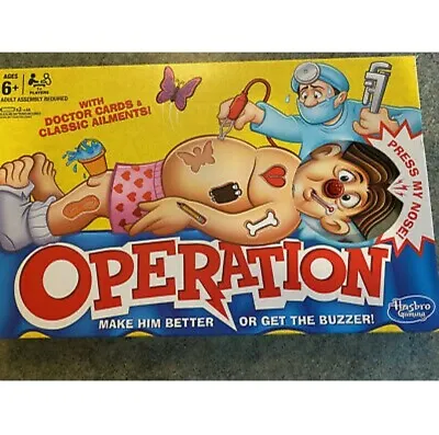Buy Hasbro Gaming B2176348 Operation Game Electronic Game For 1+ Players Ages 6+ • 19.50£